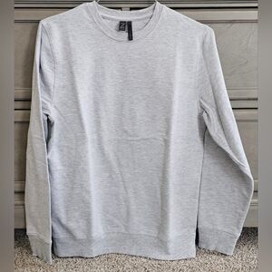 Zella Men's Heather Light Gray Crewneck Sweater